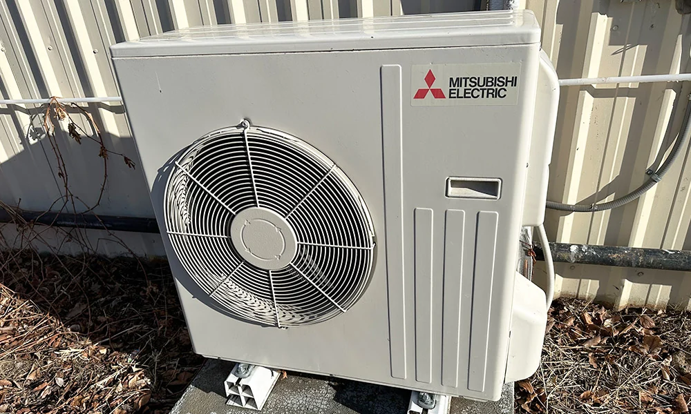 Mini-split HVAC outdoor unit installation